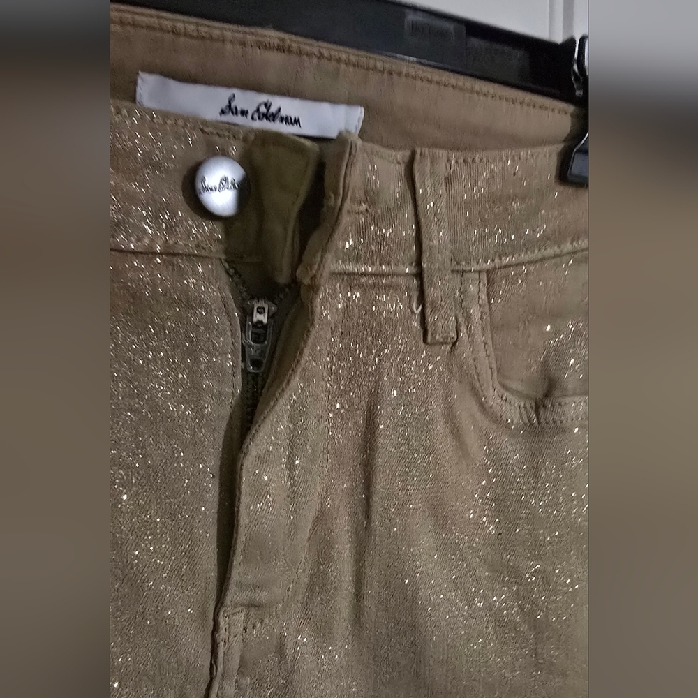Sam Edelman Tan Mid Rise Skinny Pants